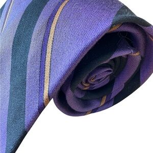 Sophisticated Purple and Black Striped Tie